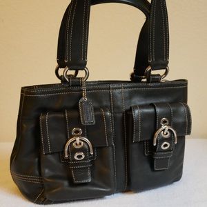 Coach black satchel